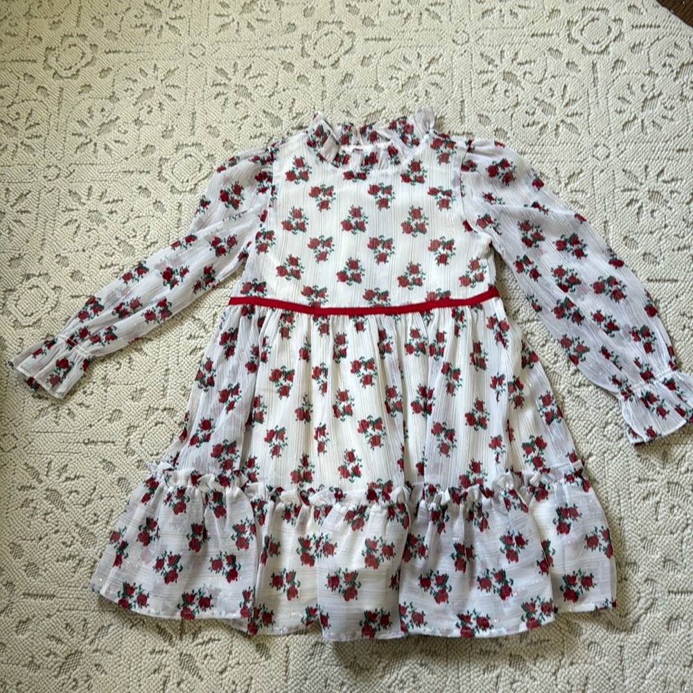 Janie and Jack White Floral Dress